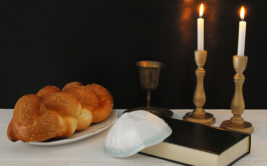 Lighting the candles for the Jewish Sabbath