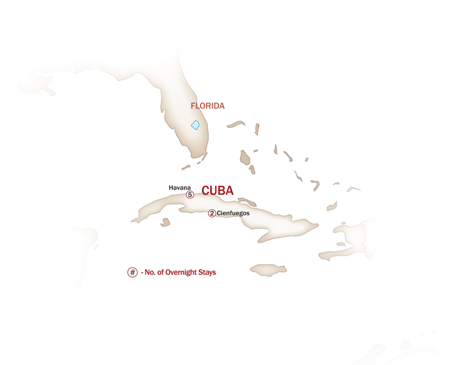 Cuba Map  for Hola Cuba