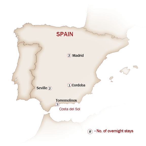 Spain Map  for HEART OF SPAIN