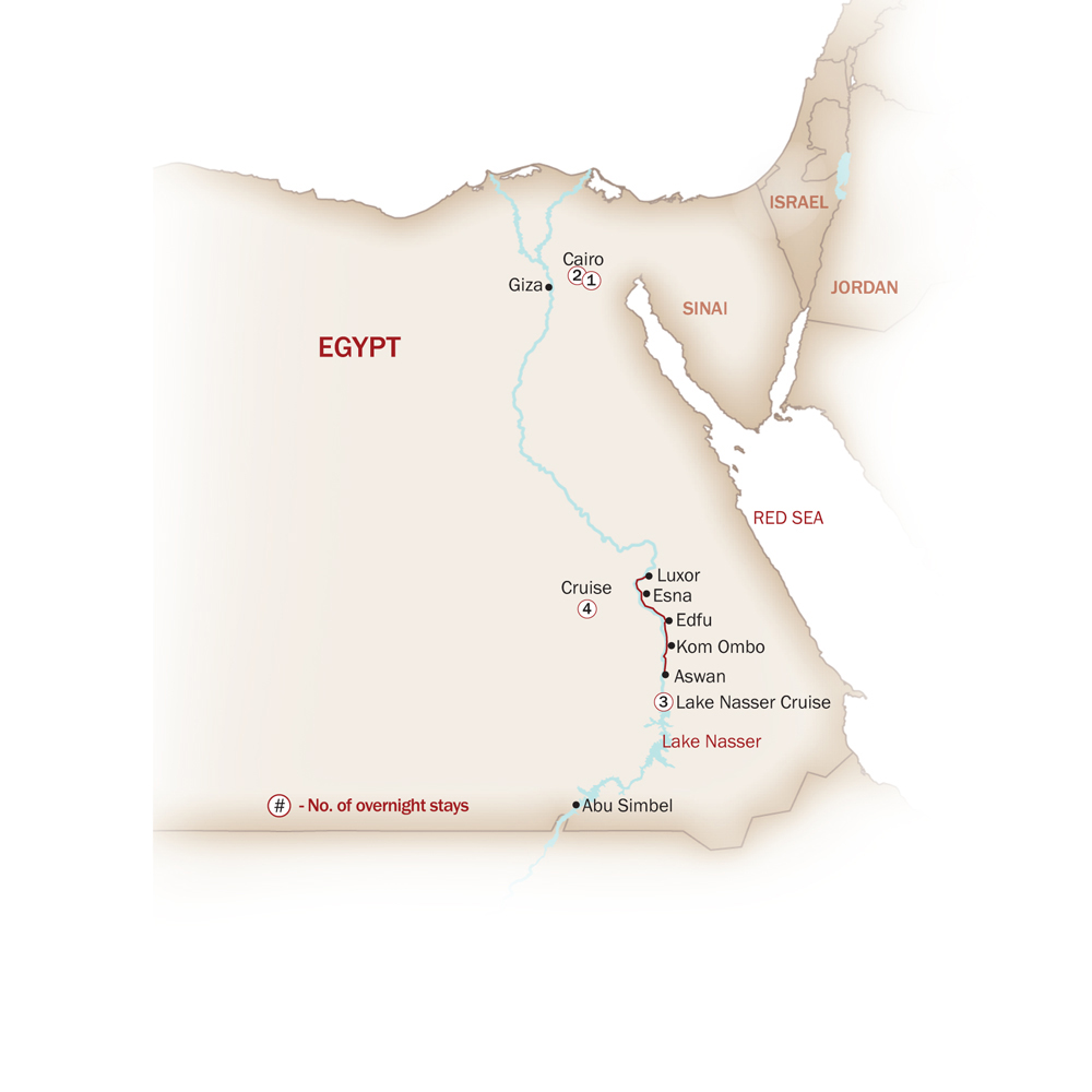 Egypt Map  for NUBIAN TREASURES