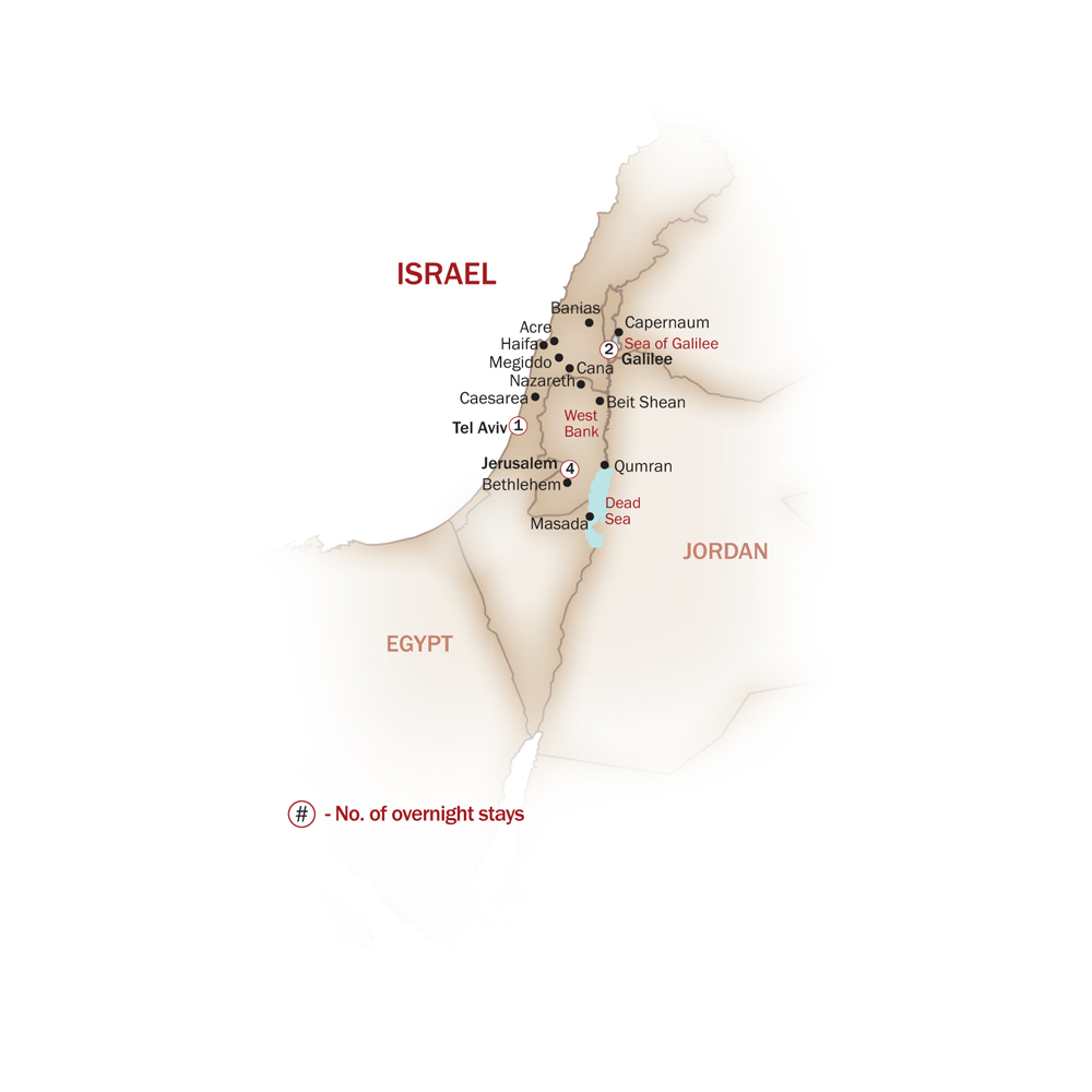 Israel Map  for SOURCE OF FAITH
