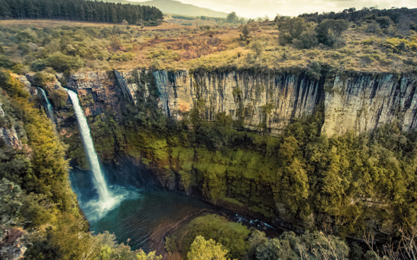 Mac Mac Falls and its deep canyon in Mpumalanga