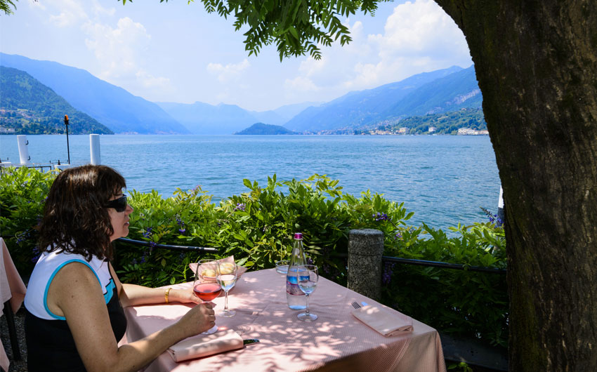 Lunch on Lake Como