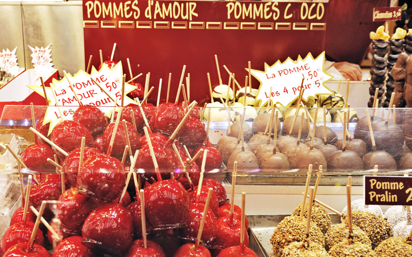 Pommes d'amour, French market