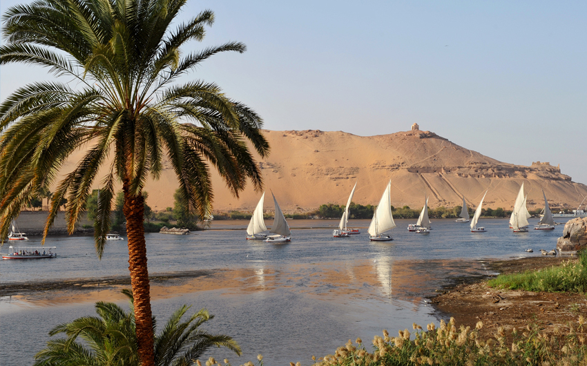 Felucca Boat on Nile River, Aswan 