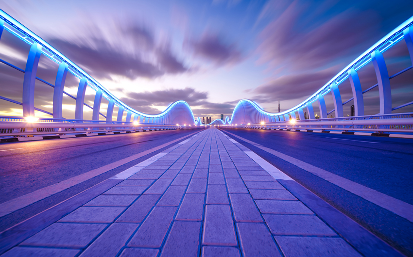 Meydan Bridge at Night