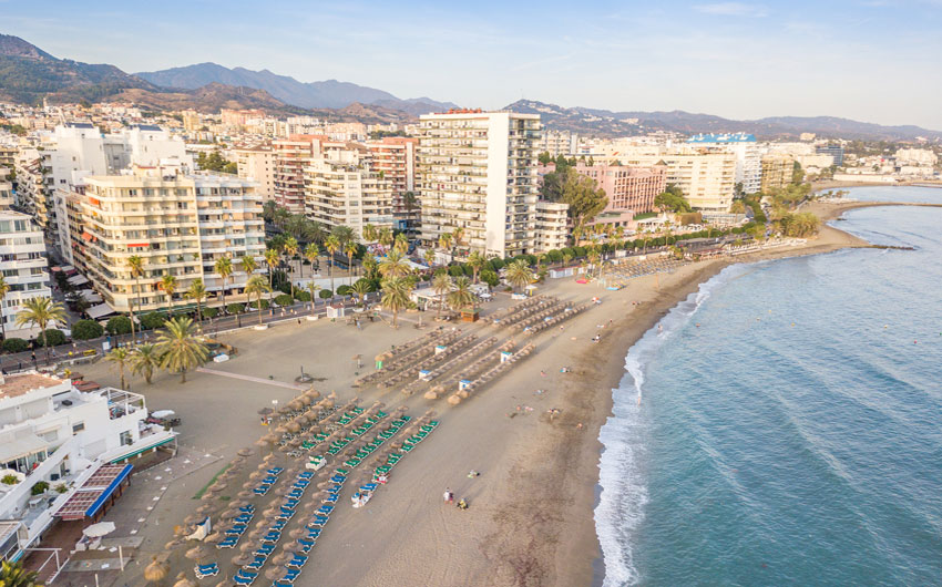 Aerial view of Marbella