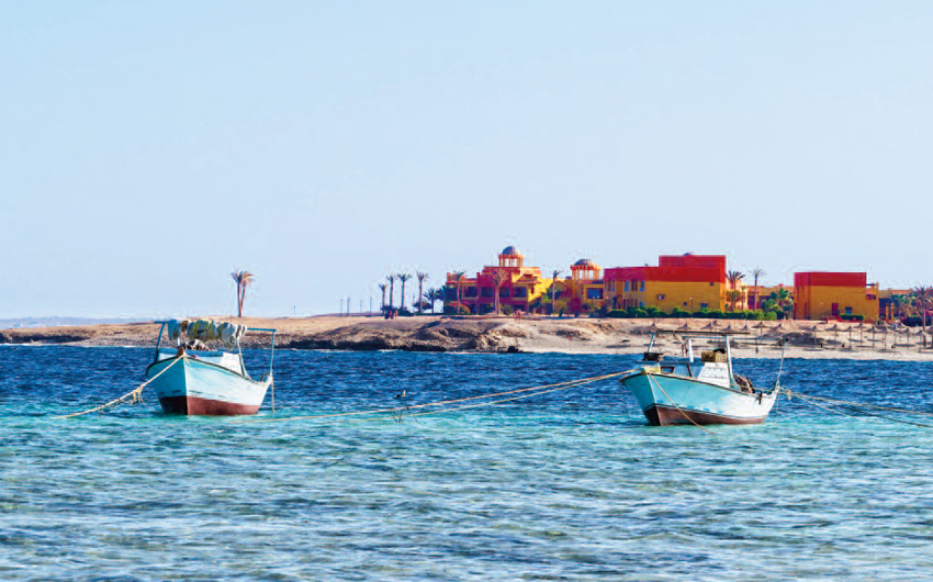 Fishing boats on the Red Sea, Marsa Alam