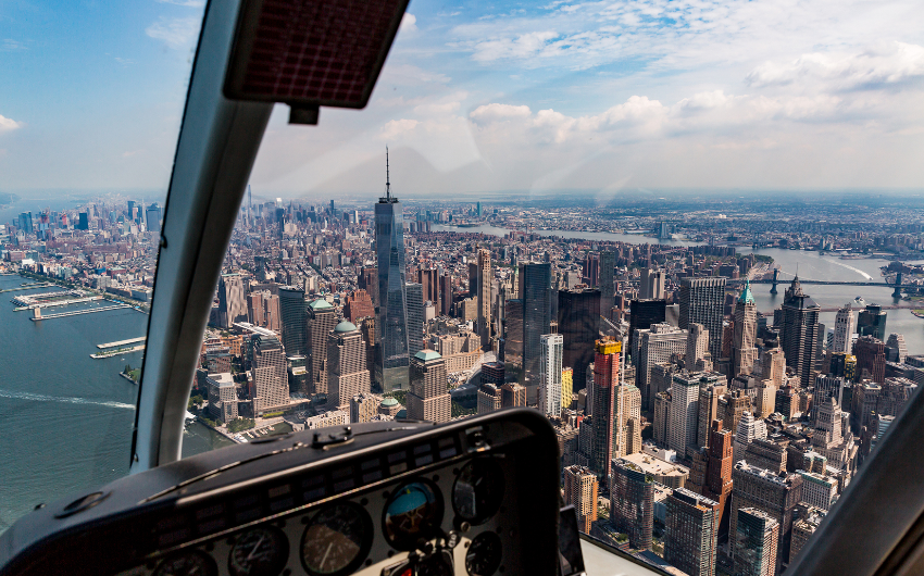 View of Manhattan from Helicopter