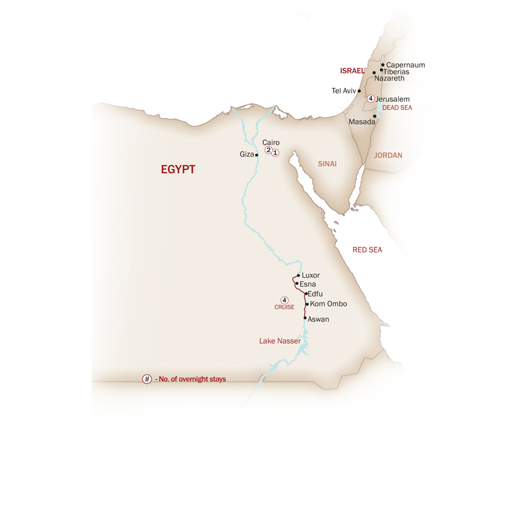 Egypt Map  for EGYPT & ISRAEL