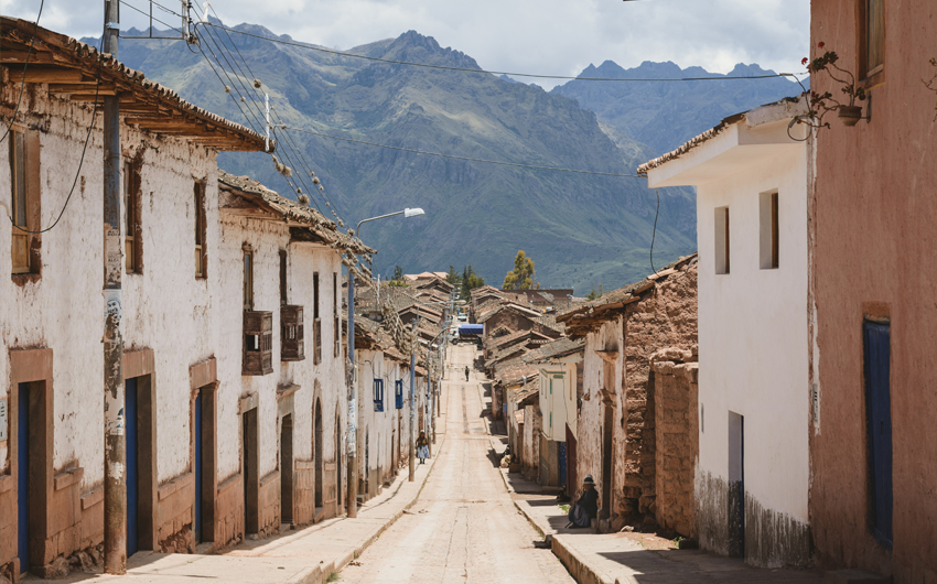 Maras city in the Sacred Valley