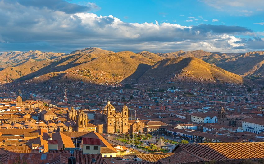 Cusco Cityscape at Sunset