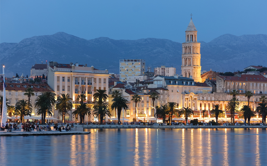 Magical Cityscape of old town Split